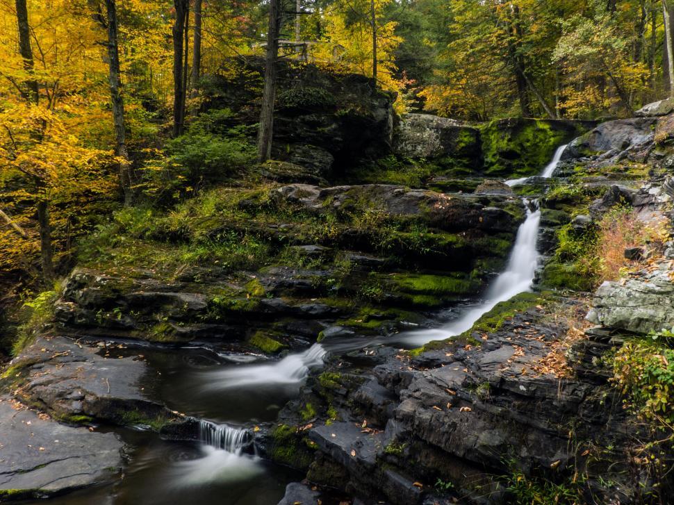 Free Image of Factory Falls in Autumn 