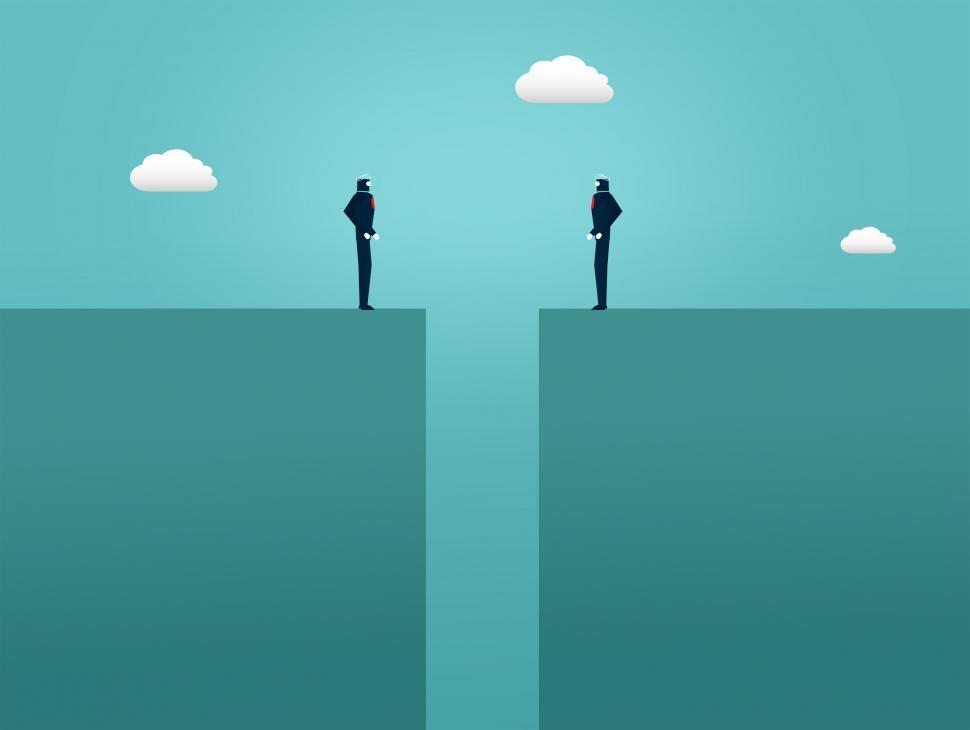 Free Stock Photo of Face Off Challenge Between Businessmen