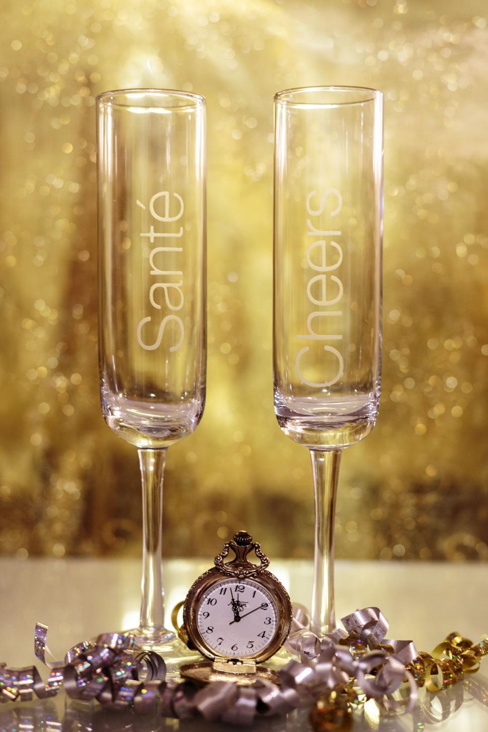 Free Image of Celebration with watch and glasses 
