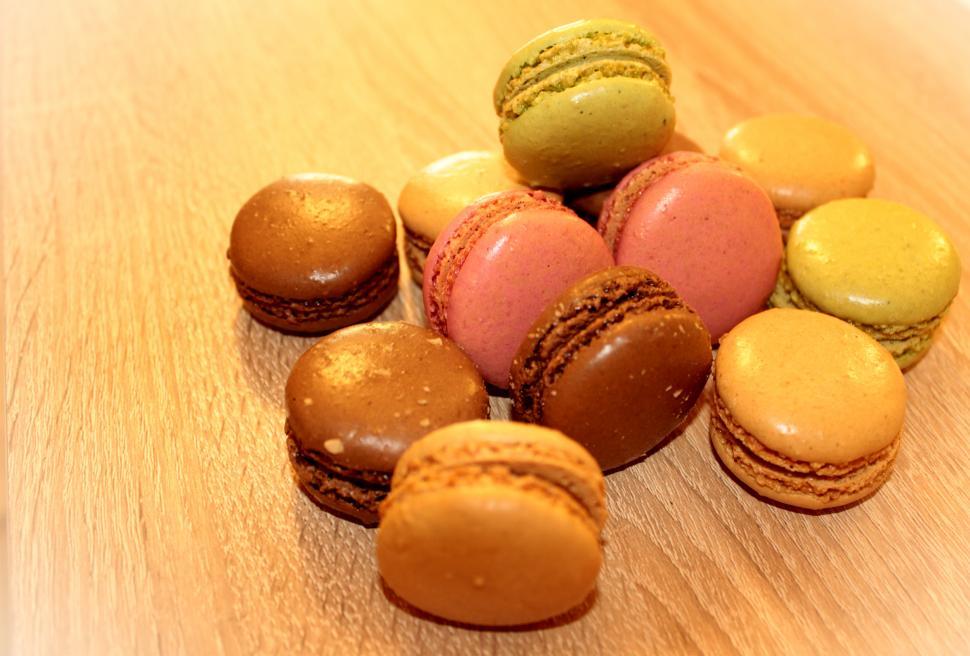 Free Image of Heap of French Macaroons - Sweets and Cookies 