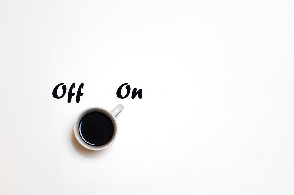 Free Image of Coffee as a Stimulant - Waking Up - Off and On - With Copyspace 