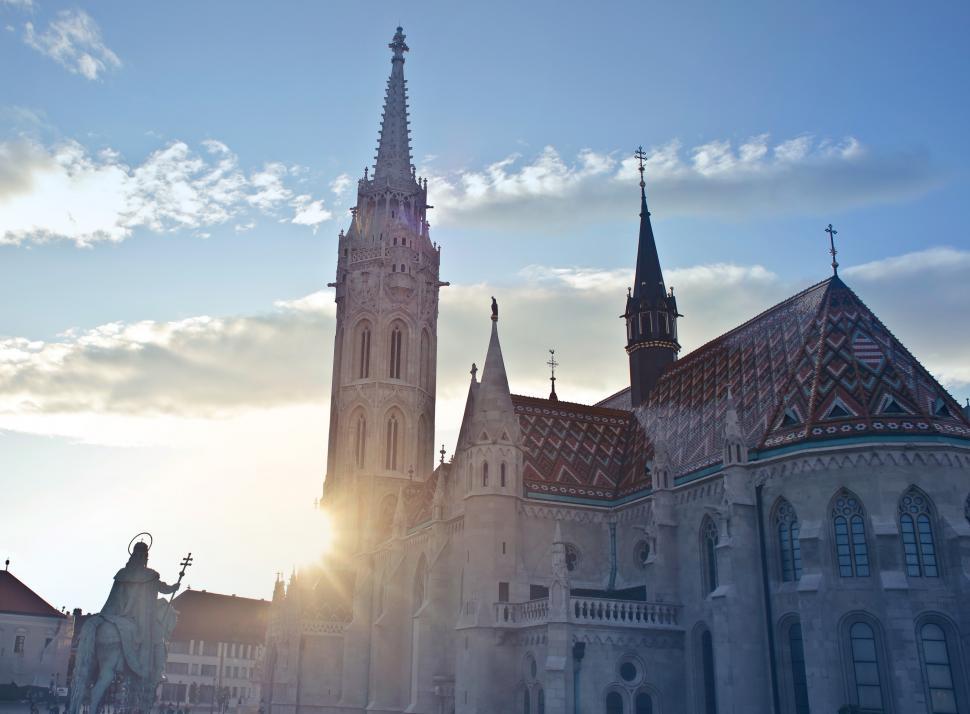 Matthias church budapest during the day time