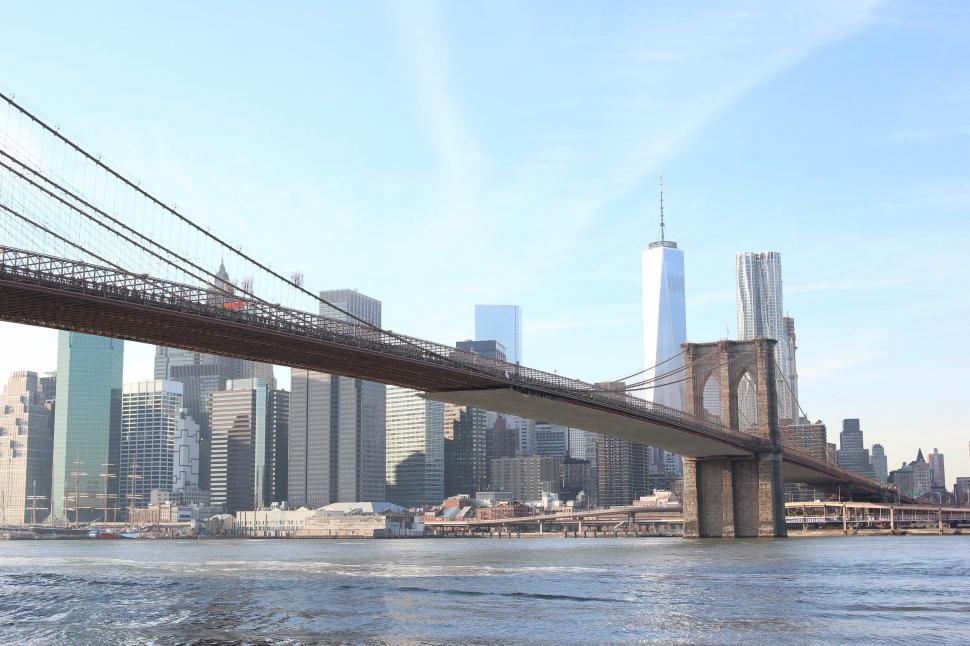 Free Image of The Brooklyn Bridge in New York City 