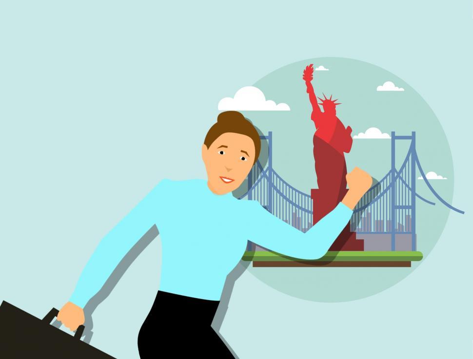 Free Image of traveling to New York  