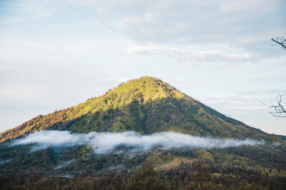 Free Image of A green mountain in Guatemala 
