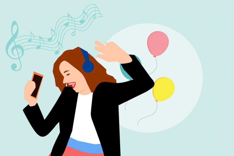 Free Image of disco girl  