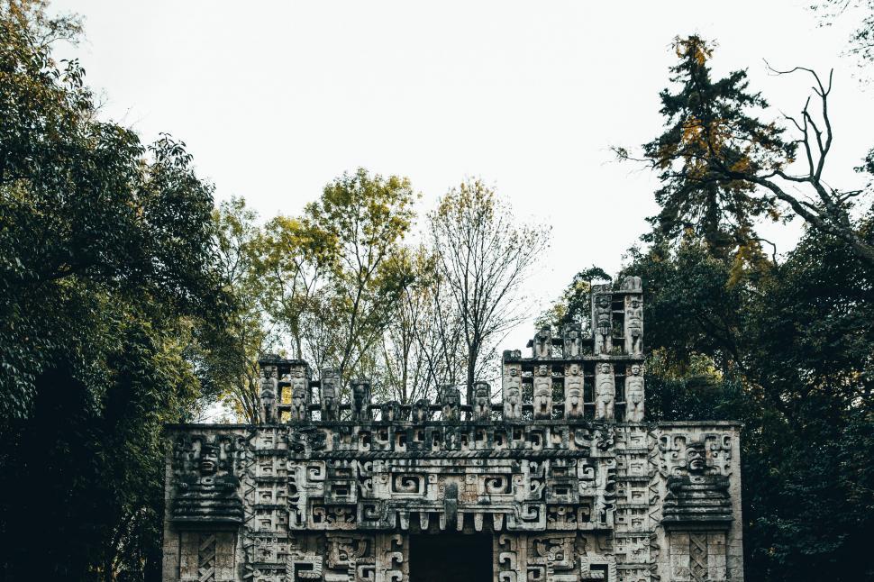 Free Image of An ancient temple in the forest 