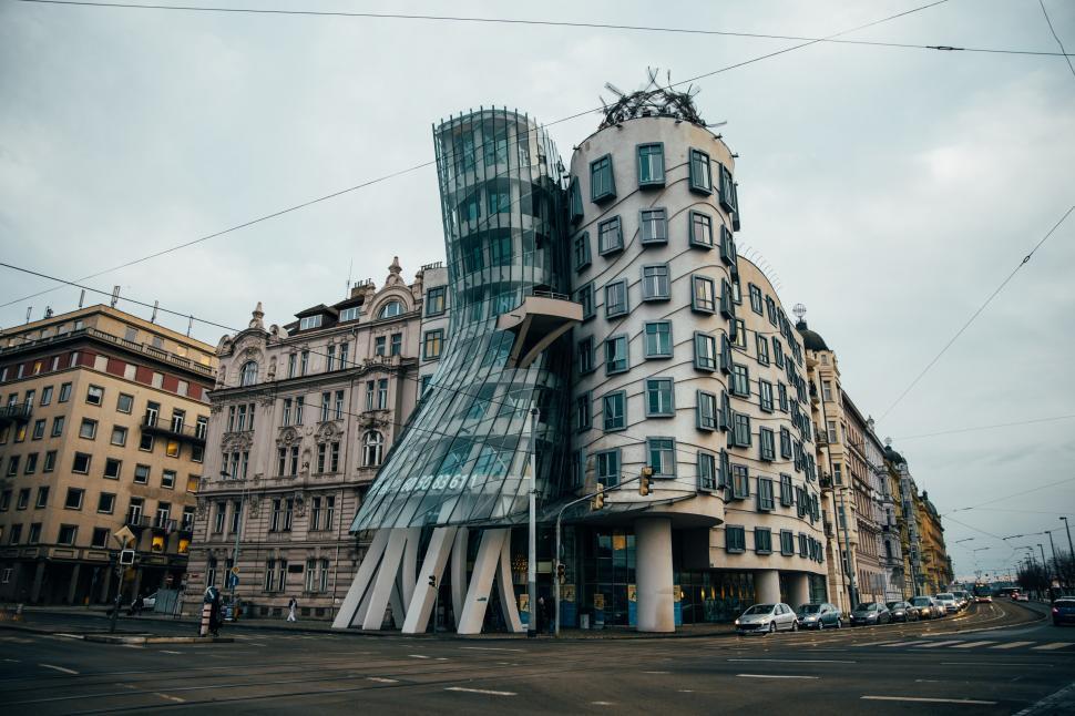 Free Image of Dancing House in Prague 