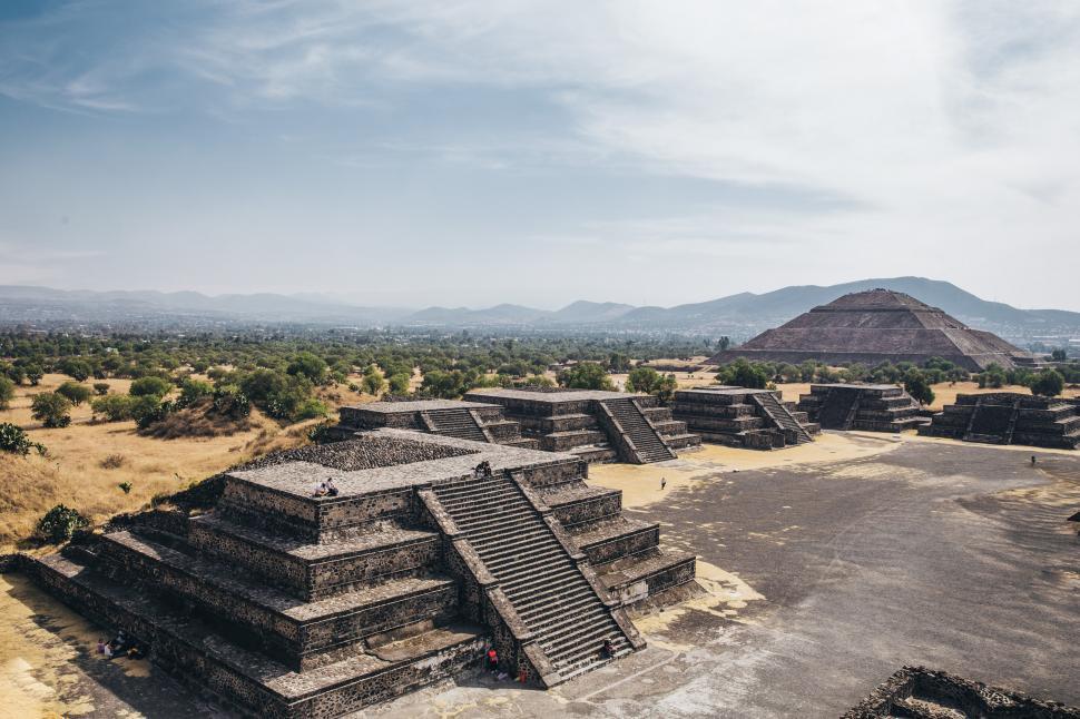 Free Stock Photo of Distant view of pyramid of the Sun in State of ...