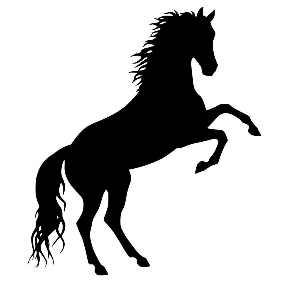 Black Rearing Horse Heraldry Tattoo Design Stock Vector Royalty Free  346297784  Shutterstock