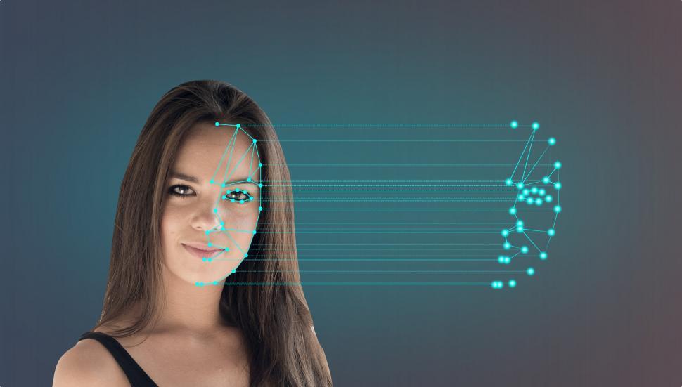 Biometric Verification - Face Recognition - Biometrics and Security Concept