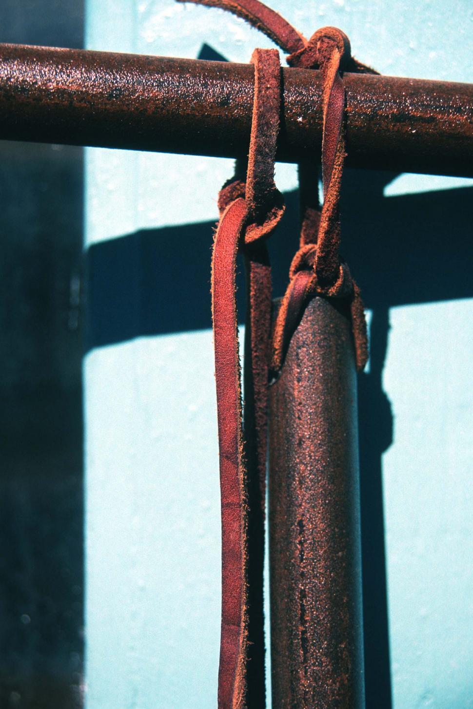 Free Image of Leather and metal dinner bell 