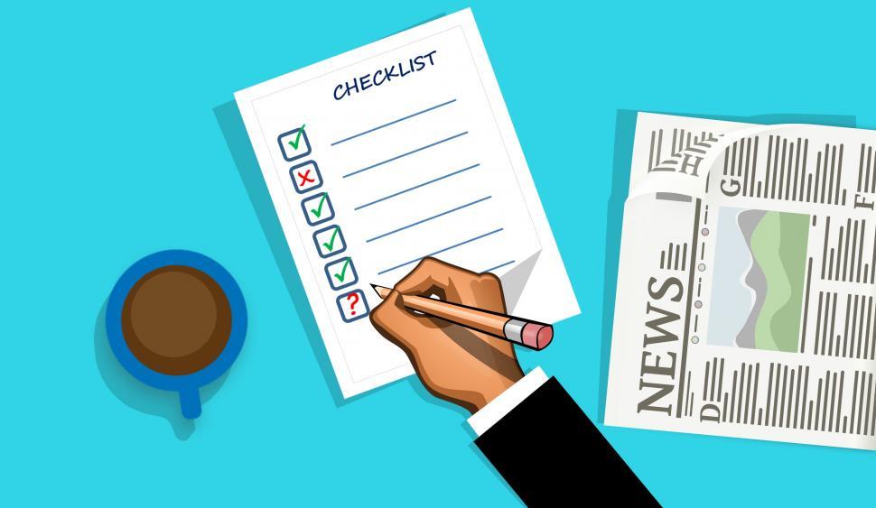 Free Image of checklist form  