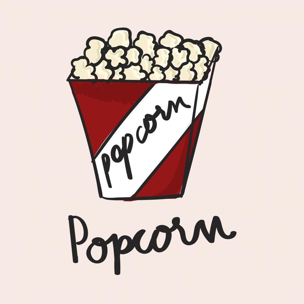 popcorn vector icon