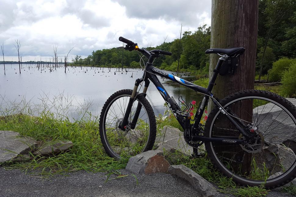 Free Stock Photo of Mountain Bike By A Lake | Download Free Images and ...