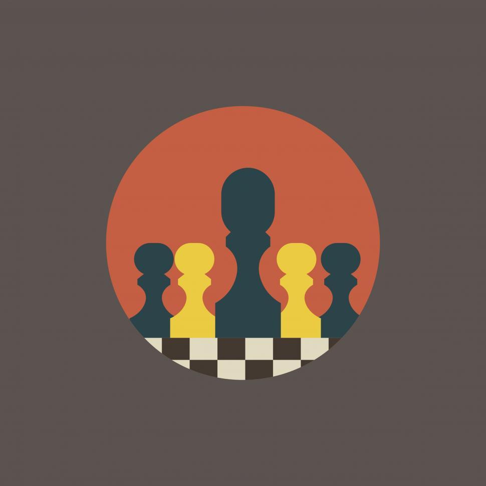 Chess board with pieces Royalty Free Vector Image