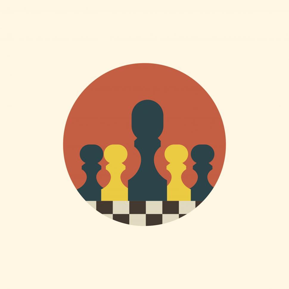 Chess board with pieces Royalty Free Vector Image