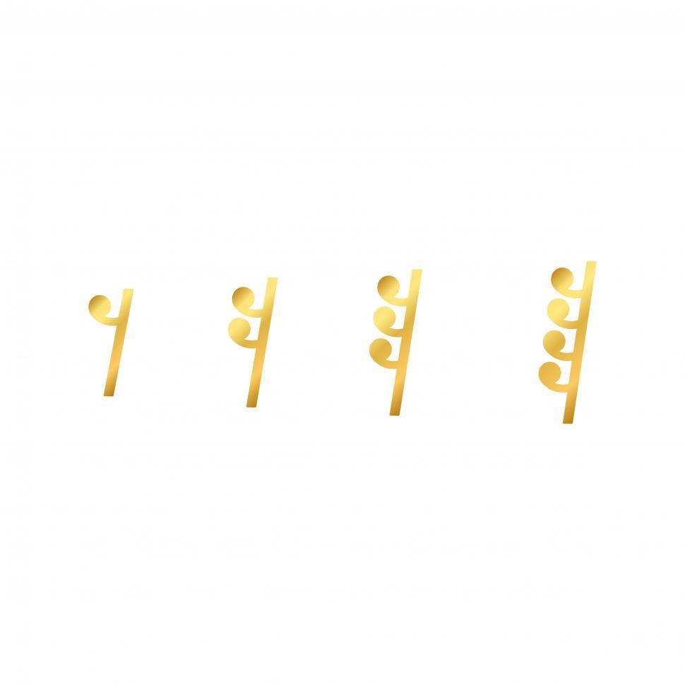 Free Image of Musical note Illustration vector on white background 