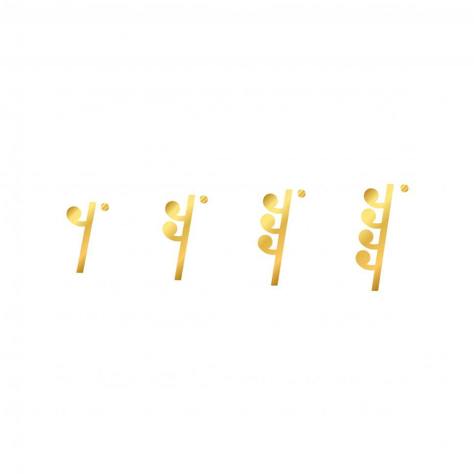 Free Image of Musical note Illustration vector on white background 