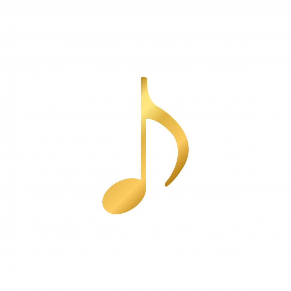Free Image of Musical note Illustration vector on white background 