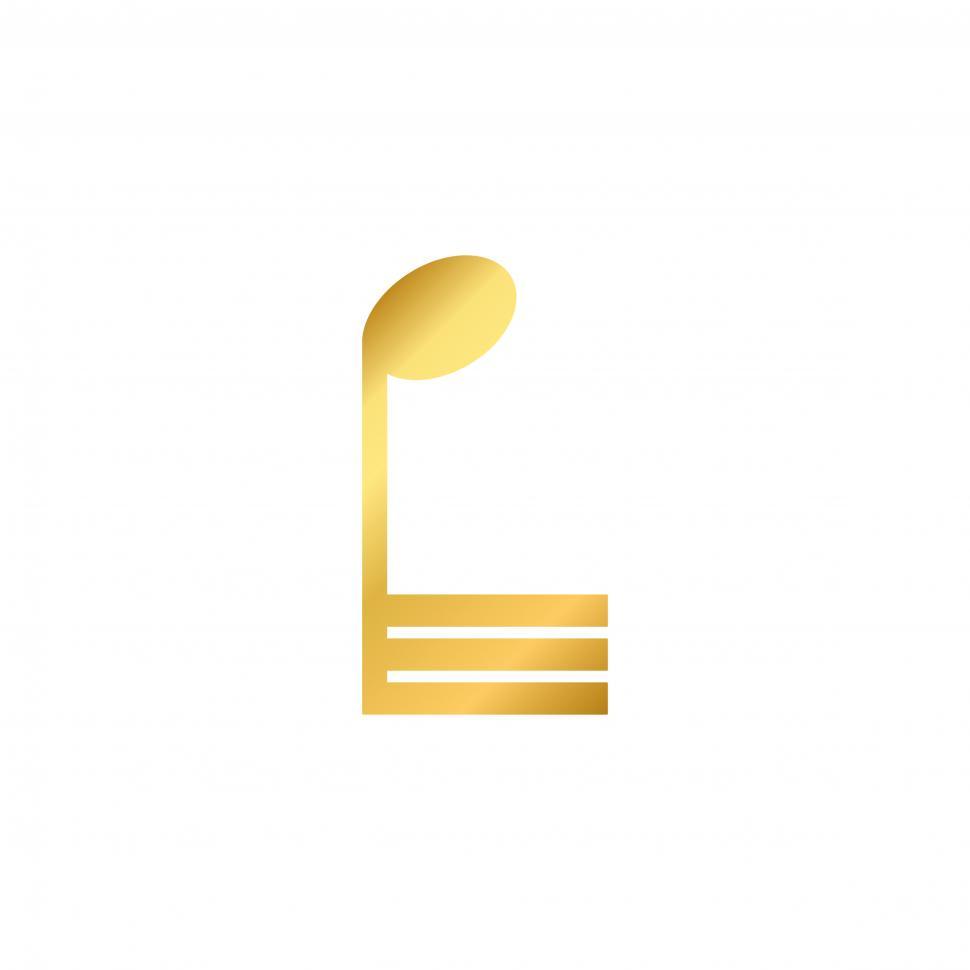 Free Image of Musical note Illustration vector on white background 