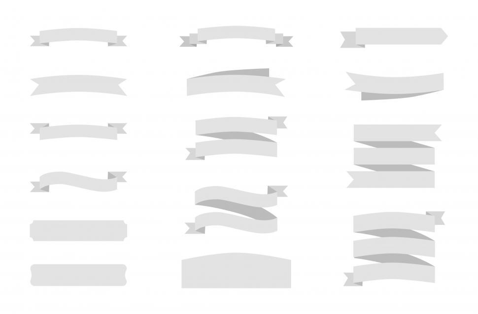 Free Stock Photo of Ribbon banner icons vector | Download Free Images ...
