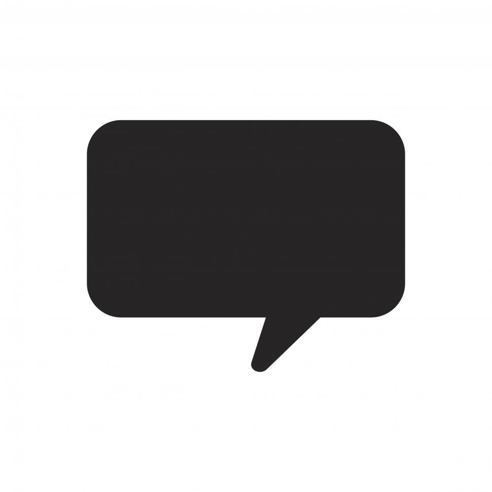 chat bubble icon vector