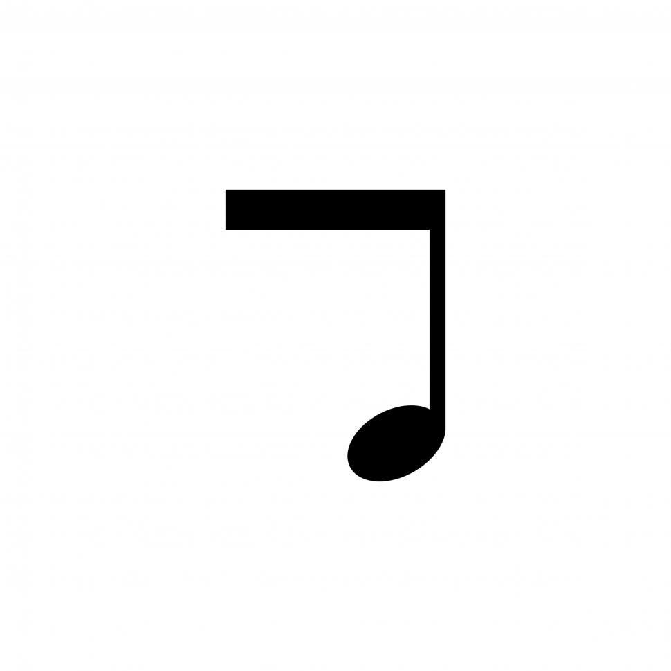 Free Image of Musical note Illustration vector on white background 