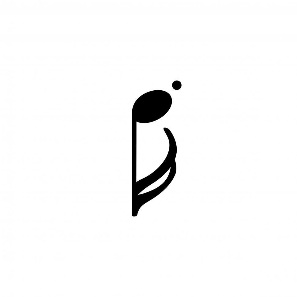Free Image of Musical note Illustration vector on white background 
