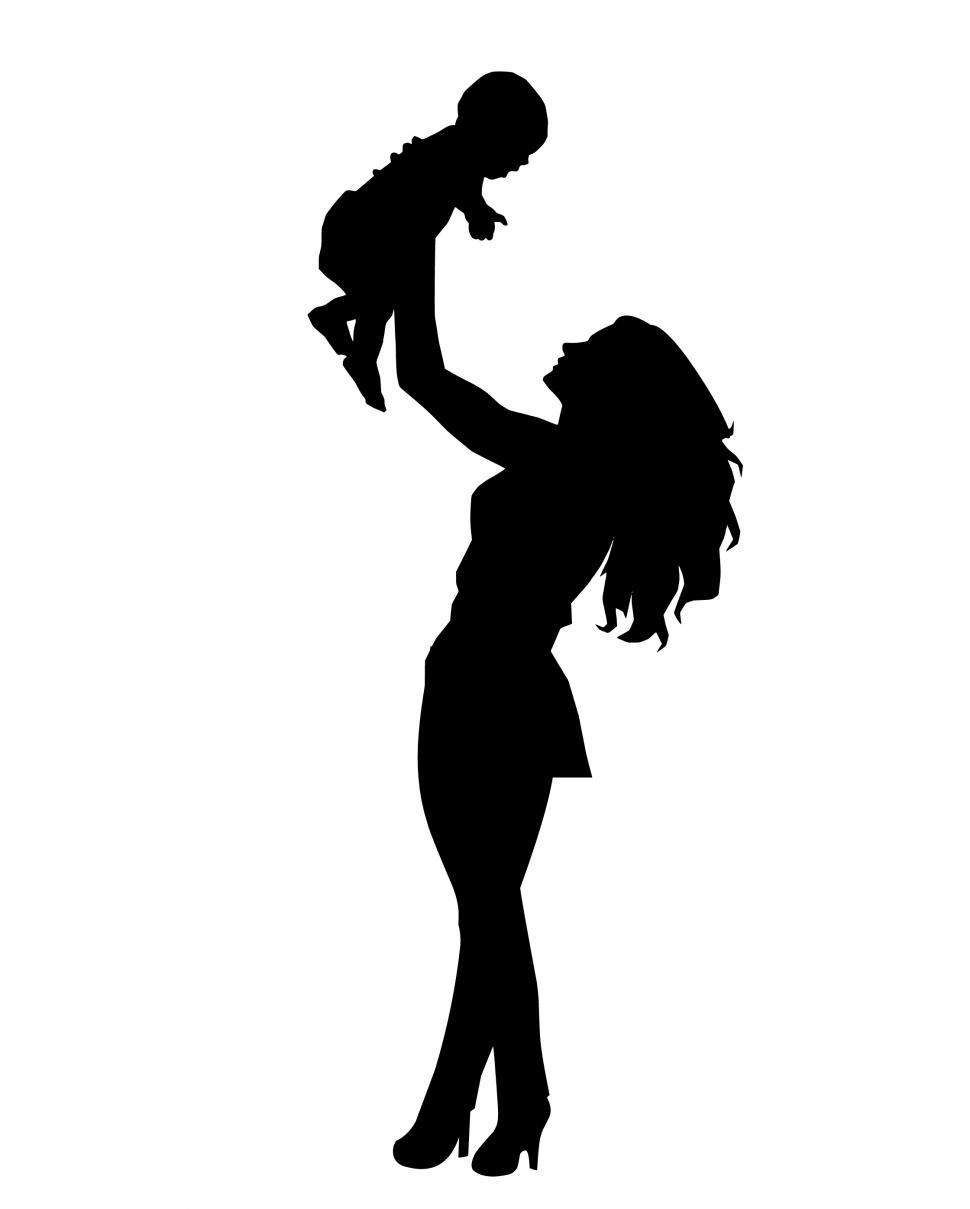 Free Stock Photo of mother and baby Silhouette | Download Free ...