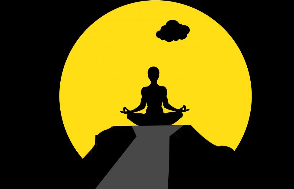 Download Meditation, Music, Yoga. Royalty-Free Vector Graphic