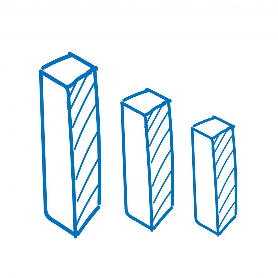 Free Image of Bar graph vector icon 