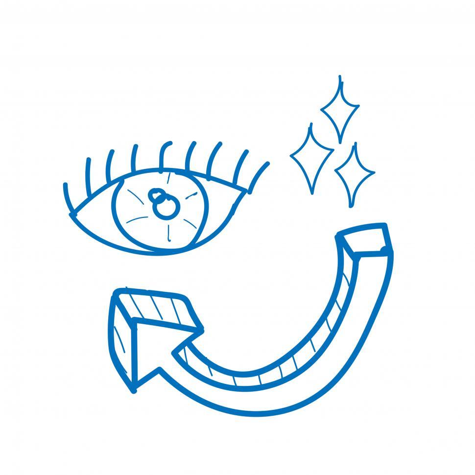 Free Image of Eye and arrow virtual reality vector 