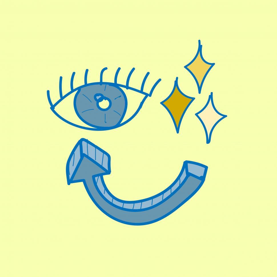 Free Image of Eye and arrow virtual reality vector 