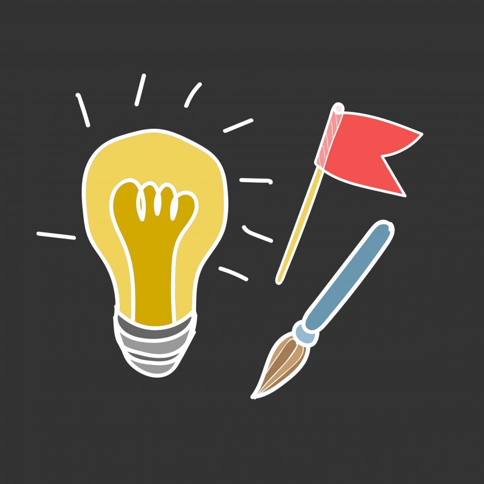 Free Image of Idea and strategy icon vector 
