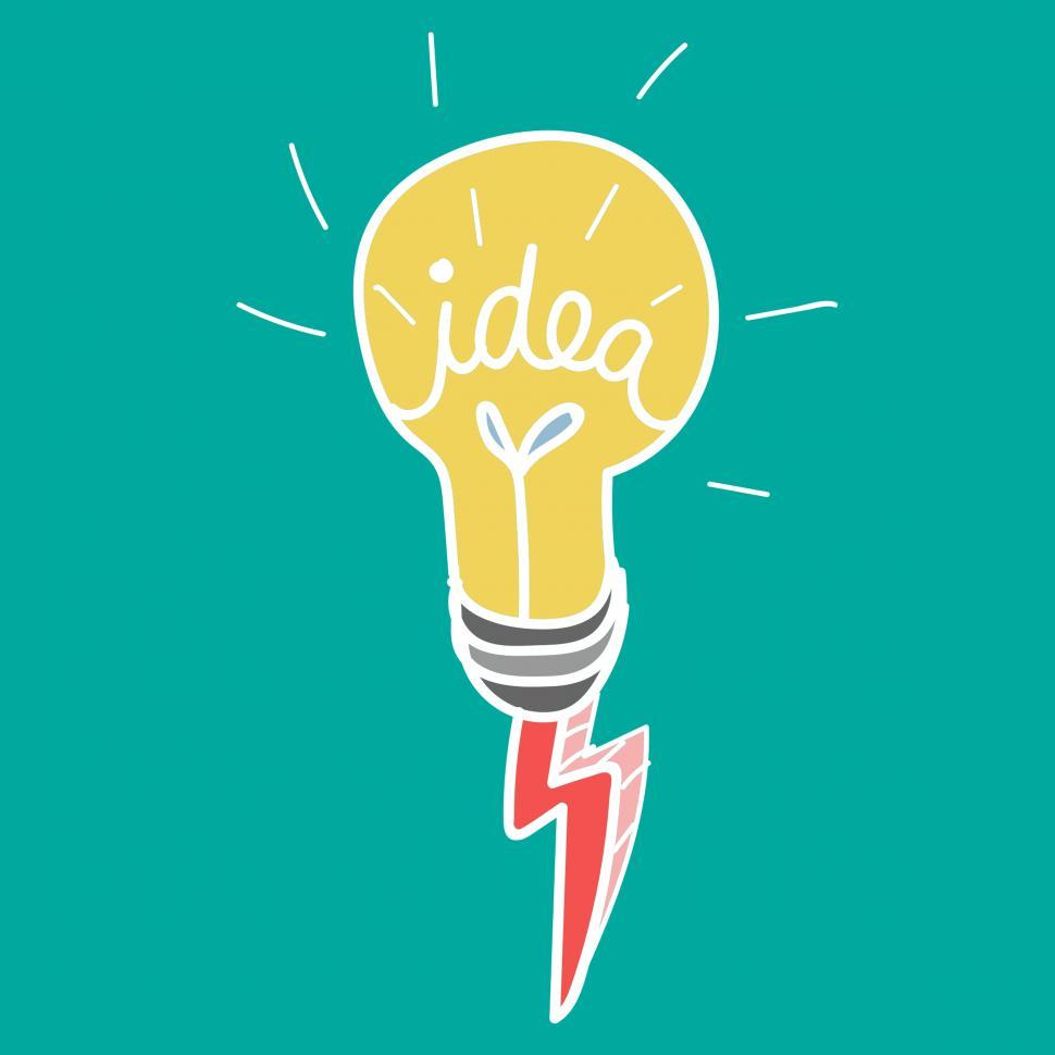 Free Image of Idea bulb icon vector 