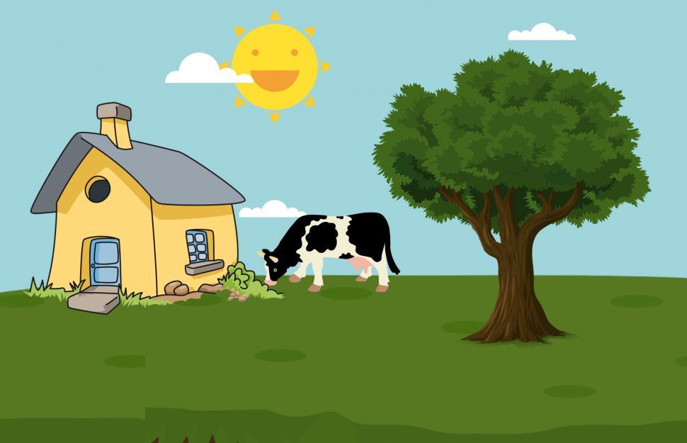 Free Image of Day in farm  