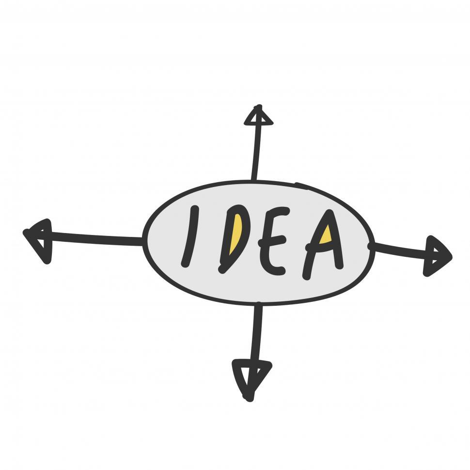 Free Image of Idea direction vector 