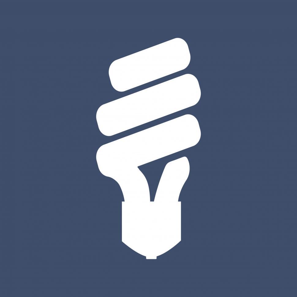 Free Image of Florescent spiral bulb vector icon 