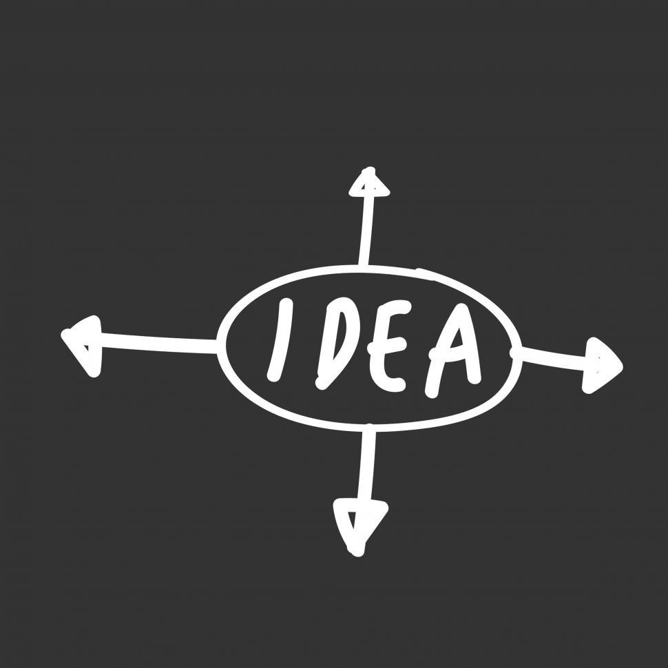 Free Image of Idea direction vector 