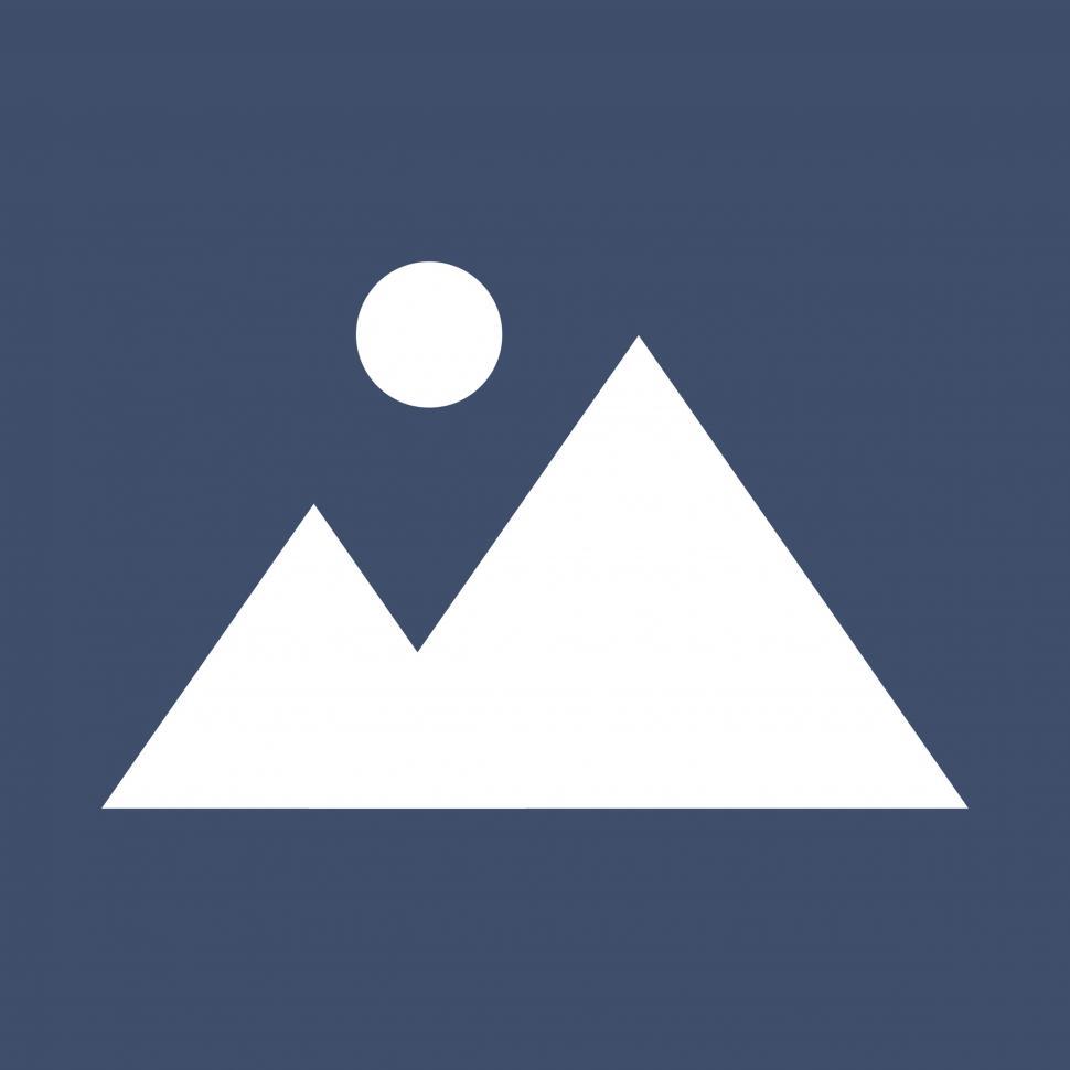 Free Image of Sun over mountains vector graphic 