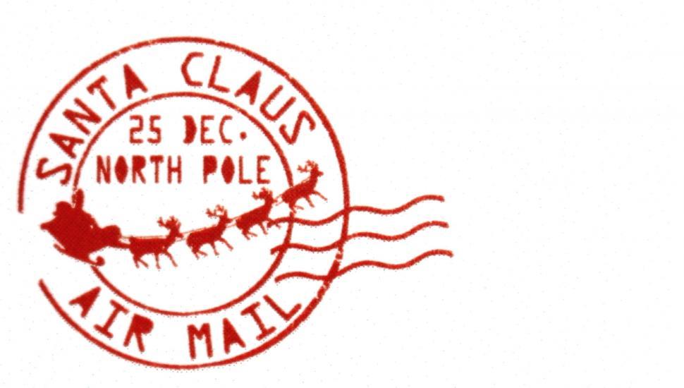 Christmas Postal Stamp Set Vector Download
