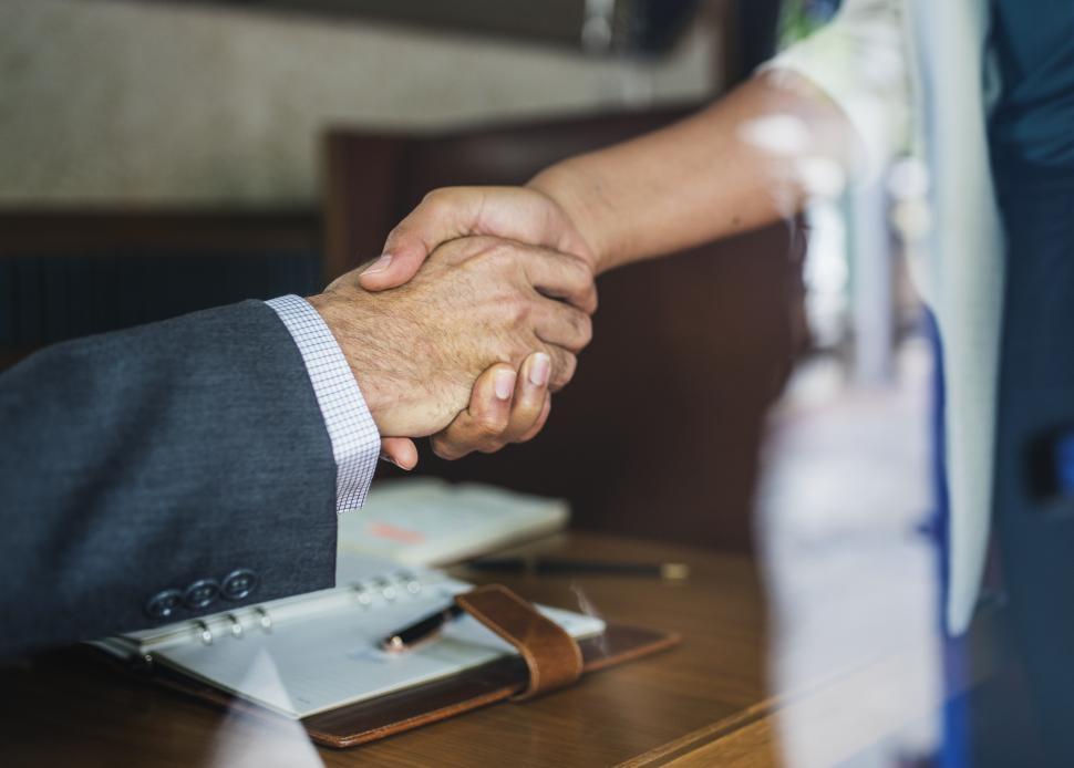 Free Image of Handshake seals the deal 