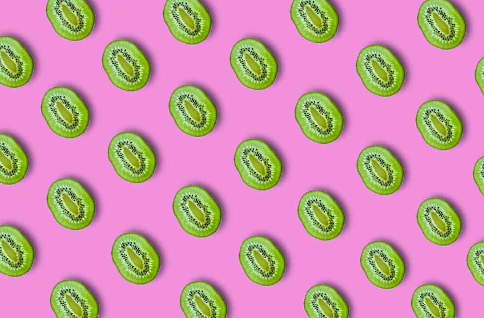 Free Image of Healthy Eating - Kiwi Slices - Abstract Pattern 