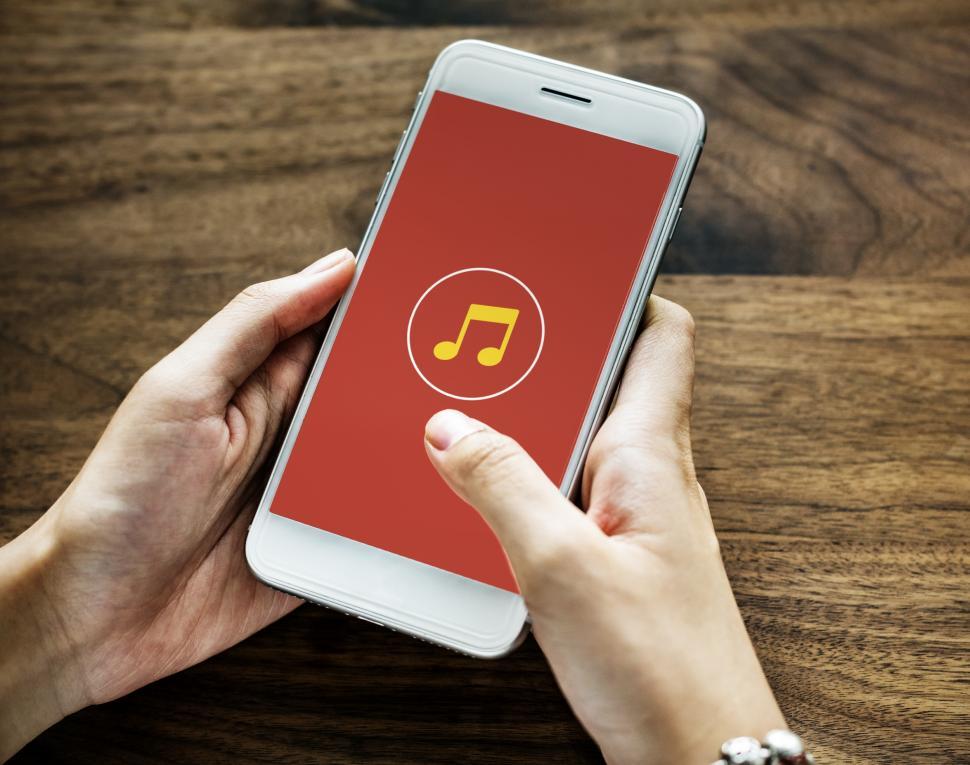 Free Image of Close up of a smart phone in hands 