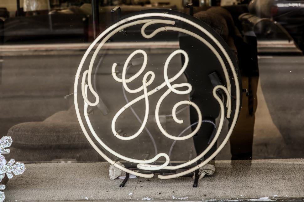 general electric neon sign