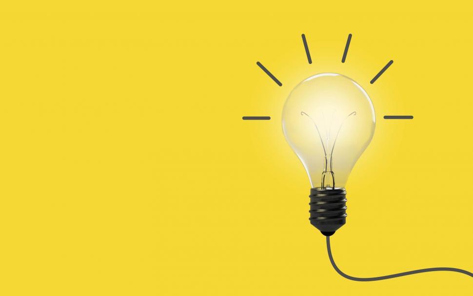 Free Stock Photo of Good Idea - Concept with Light Bulb and Copyspace