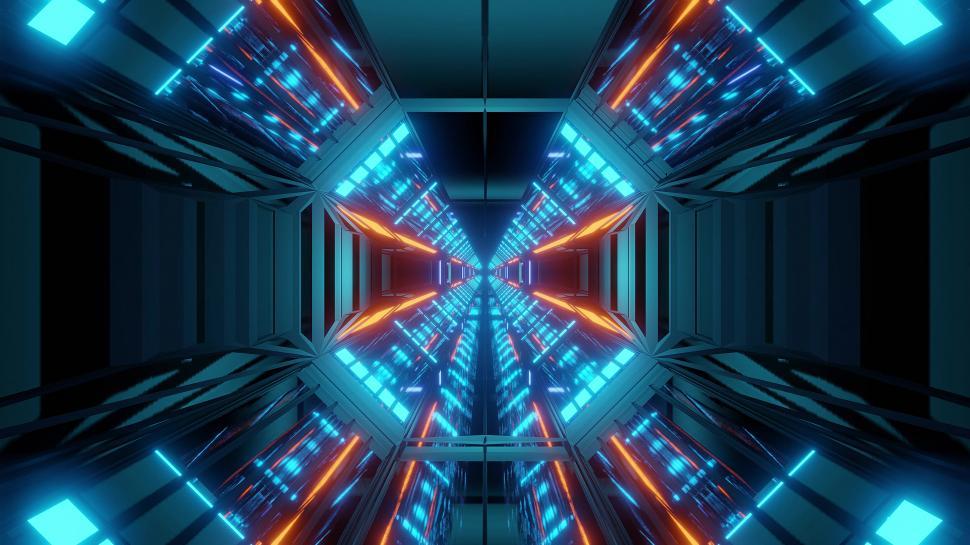 Futuristic stylish textured sci-fi tunnel corridor wallpaper - Free Stock  Photo by tunnelmotions on Stockvault.net