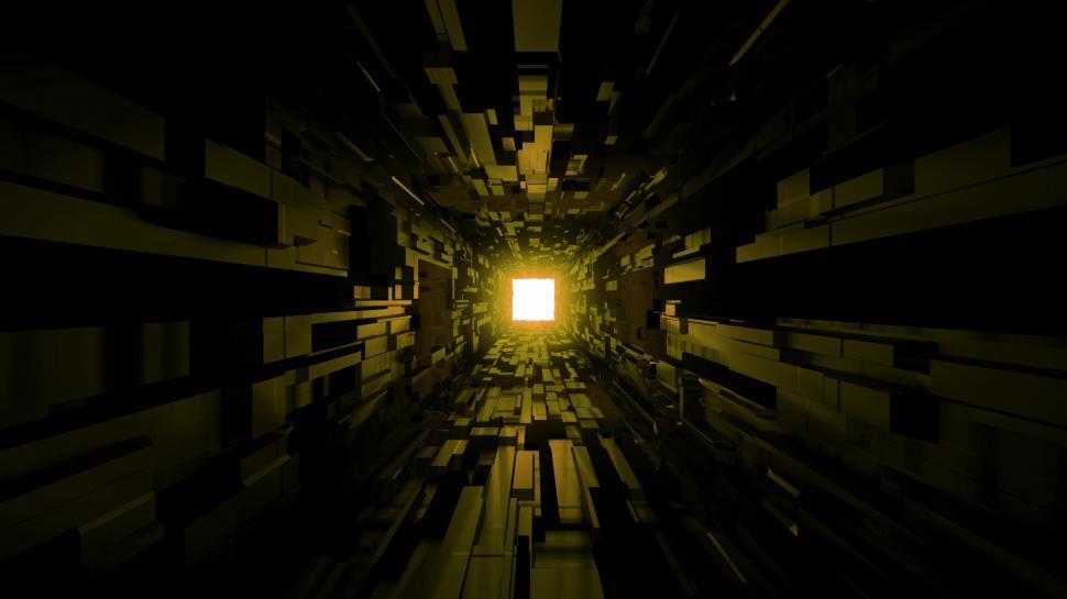 Free Image of futuristic space tunnel corridor with nice glowing shine background 3d rendering 