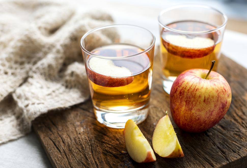 Get Free Stock Photos Of Close Up Of Apple Juice Glasses